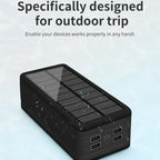 Banco de energía Solar de 100000mAh y 120W, batería externa USB de gran capacidad para teléfono móvil, carga inalámbrica rápida, accesorio para teléfono móvil-MovilExpressShop
