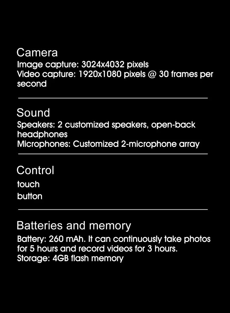 Gafas inteligentes Bluetooth, reconocimiento de objetos, traducción AI, con cámara para tomar fotos, asistente de voz, llamadas y música-MovilExpressShop