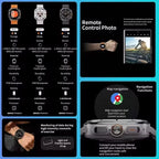 2025 nuevo reloj DT 7 Ultra reloj inteligente hombres 32GB memoria vídeo GPS NFC 47mm AMOLED Fitness rastreador deportivo salud relojes inteligentes mujeres