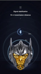 Altavoz inalámbrico con Bluetooth, dispositivo multifuncional para exteriores, transformador Optimus Prime, tarjeta TF, Radio FM, Subwoofer, regalo para ordenador