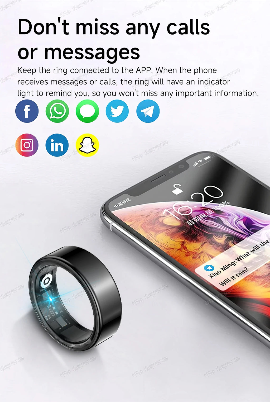 Anillo inteligente resistente al agua-MovilExpressShop