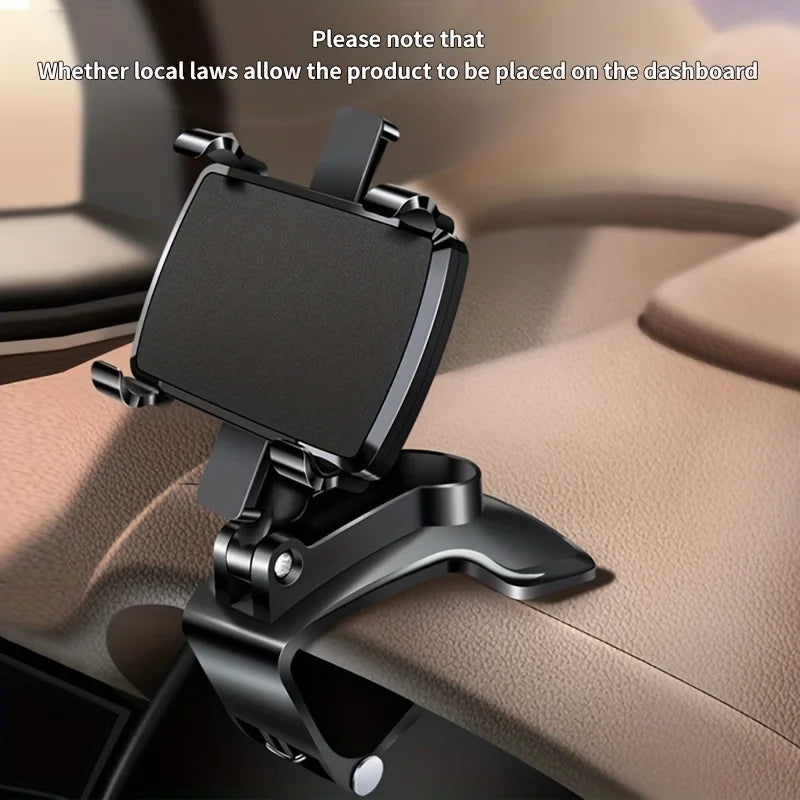 360 Degree Rotation Car Phone Holder Stand Universal GPS Bracket Dashboard Clip Mount Car Mobile Phone Support in Car For iPhone