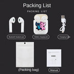 Disney TWS i7 Mini 2 auriculares inalámbricos Bluetooth 5,0 auriculares mate Macaron auriculares manos libres con micrófono caja de carga auriculares-MovilExpressShop