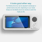 Soporte para teléfono de ducha con Altavoz Bluetooth IPX4, resistente al agua, antiniebla, pantalla táctil, soporte para teléfono de montaje en pared para ducha y baño 
 ?-MovilExpressShop