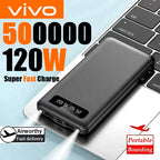 VIVO 200000mAh 120W banco de energía batería de carga súper rápida pantalla Digital de alta capacidad banco de energía para iPhone Samsung Huawei-MovilExpressShop