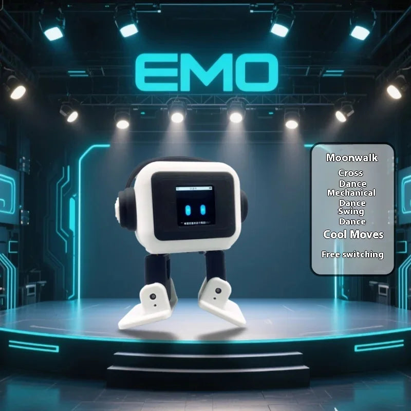 Robot AI EMO ESP32-S3 Control principal pantalla de 1,54 pulgadas Robot interactivo inteligente compañero de reconocimiento de voz para niños
