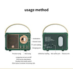 HM11 Altavoz portátil Bluetooth estilo retro con asa-MovilExpressShop