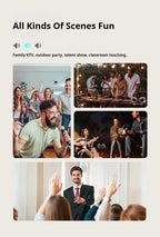 Altavoz Bluetooth inalámbrico portátil para Karaoke, máquina De micrófono, Subwoofer, caja De sonido potente, música, Caixa De Som Bocina Audio-MovilExpressShop