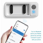 Soporte para teléfono de ducha con Altavoz Bluetooth IPX4, resistente al agua, antiniebla, pantalla táctil, soporte para teléfono de montaje en pared para ducha y baño 
 ?-MovilExpressShop