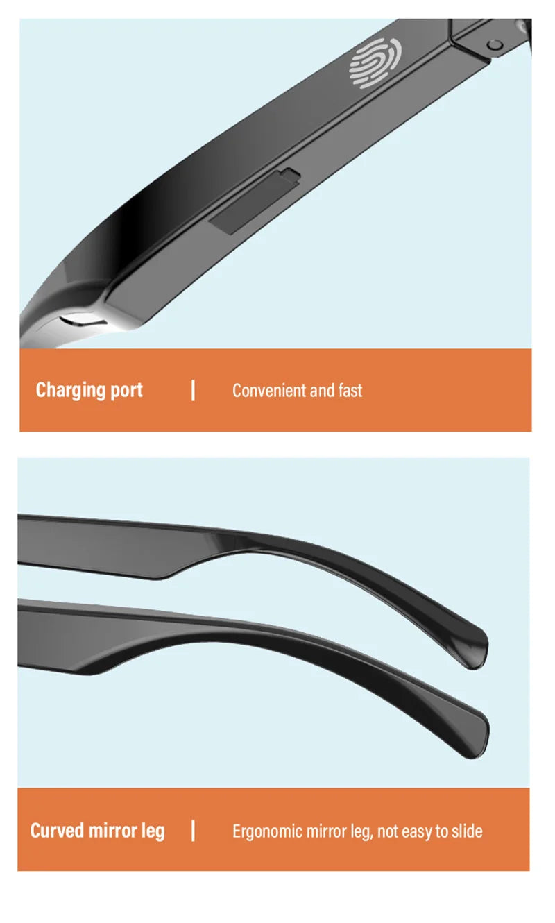 Xiaomi F06/7 nueva llegada gafas inteligentes con auriculares inalámbricos Bluetooth-MovilExpressShop