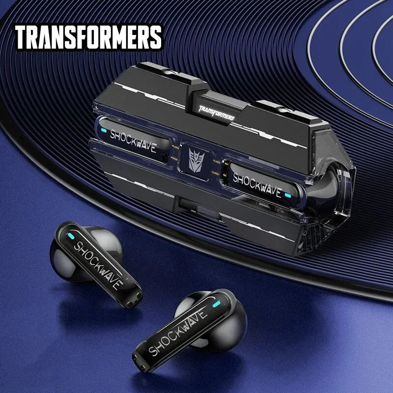Transformers TF-T01 auriculares inalámbricos Bluetooth 5,3 sonido HIFI Bumblebee auriculares para juegos auriculares de baja latencia Larga modo de reposo-MovilExpressShop