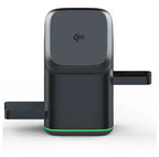 Soporte cargador inalámbrico magnético 3 en 1, cargador rápido, carga rápida inteligente para Samsung iPhone 12-16 HUAWEI iWatch AirPods