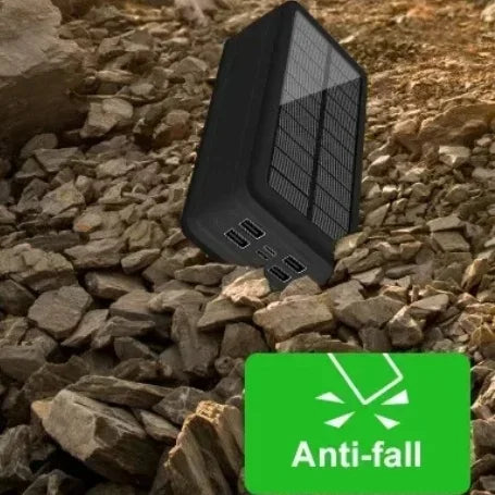 Banco de energía Solar de 100000mAh y 120W, batería externa USB de gran capacidad para teléfono móvil, carga inalámbrica rápida, accesorio para teléfono móvil-MovilExpressShop