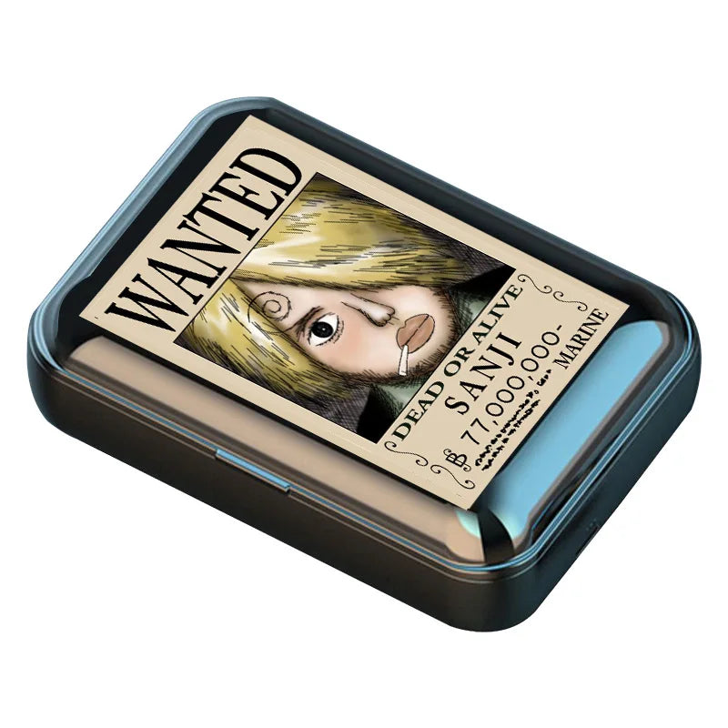 ONE PIECE Luffy Zoro Auriculares inalámbricos con Bluetooth Binaural pequeños en los oídos Anime estéreo bajo TWS auriculares deportivos para teléfono-MovilExpressShop