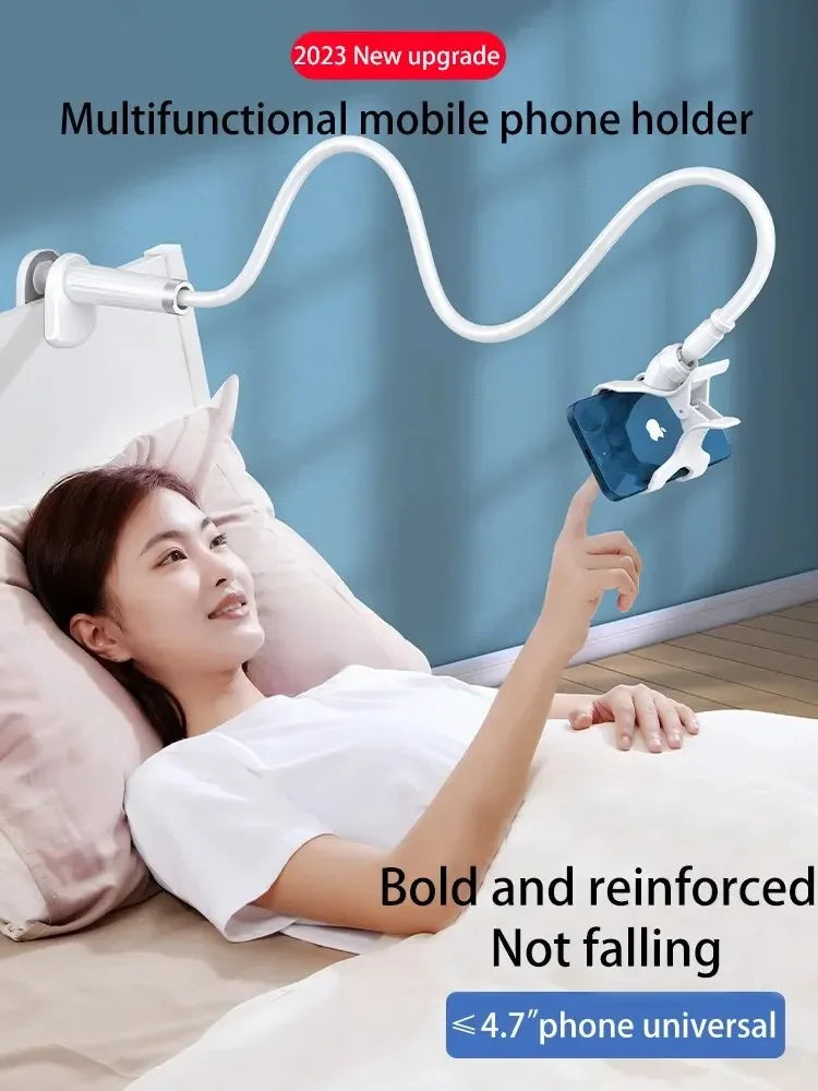 Soporte para teléfono móvil con Clip 360, soporte portátil Flexible para cama perezosa, soporte de escritorio, Base de soporte para iPhone, Samsung y Xiaomi