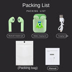 Disney TWS i7 Mini 2 auriculares inalámbricos Bluetooth 5,0 auriculares mate Macaron auriculares manos libres con micrófono caja de carga auriculares-MovilExpressShop