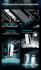 Xiaomi 500000mAh PowerBank de alta capacidad 120W carga súper rápida batería externa portátil Powerbank para Iphone Samsung Huawei