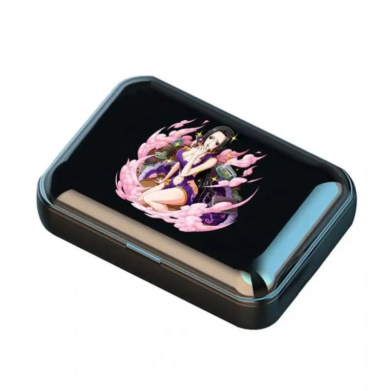 Auriculares Bluetooth de una pieza estilo deportivo portátiles de largo alcance HD Cartoon Monkey D. Luffy auriculares para juegos