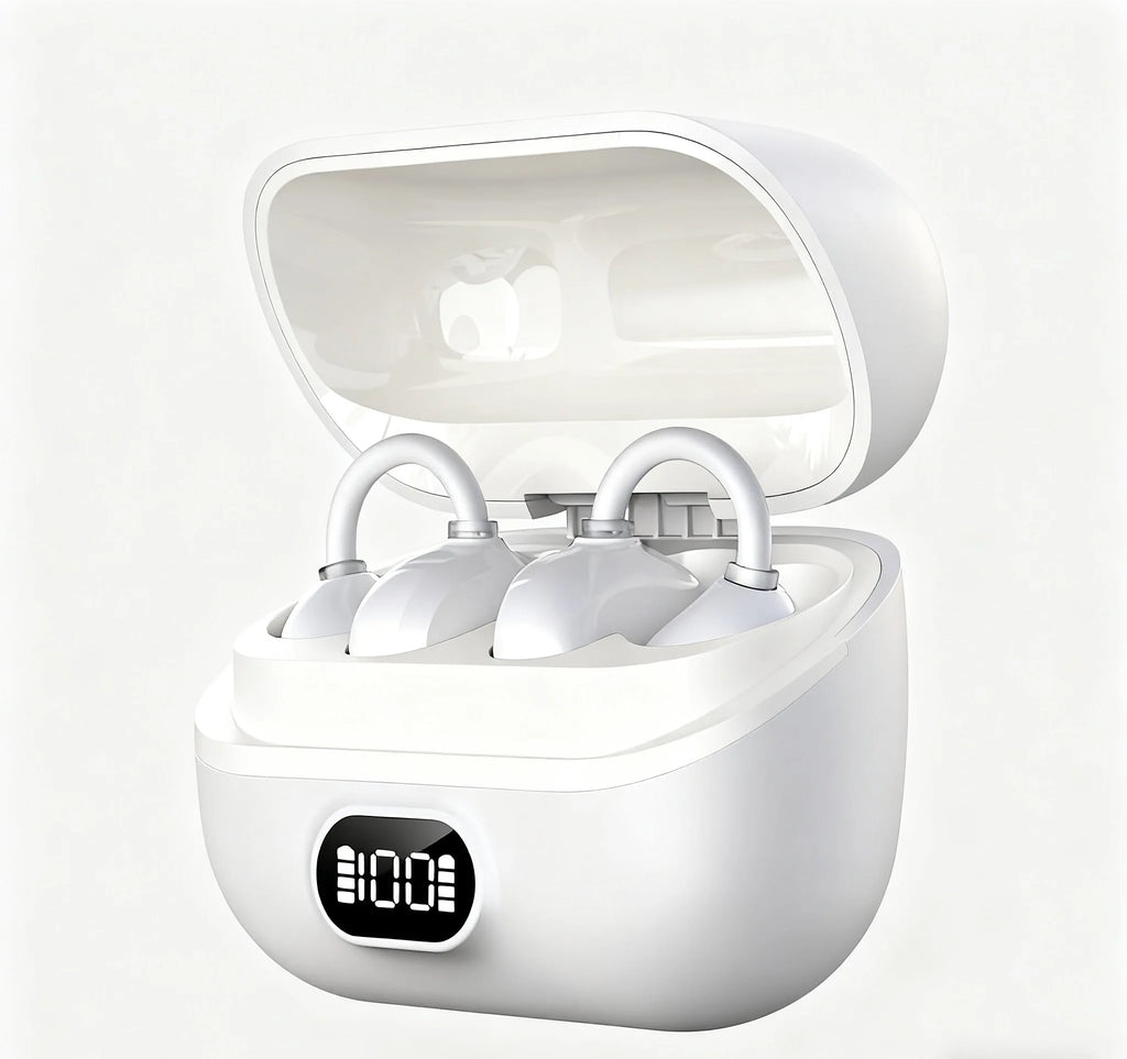 Auriculares con traducción AI en tiempo Real, auriculares con traductor de 144 idiomas, Bluetooth inalámbrico de oreja abierta 40H, auriculares con traducción