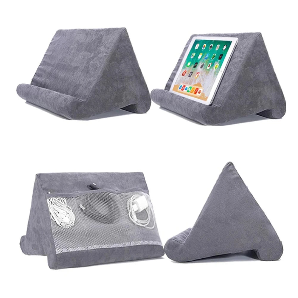 Soporte para tableta con almohada de esponja para IPad, Samsung, Huawei, Xiaomi, soporte para tableta, soporte para teléfono móvil, almohada, soporte de lectura multiángulo