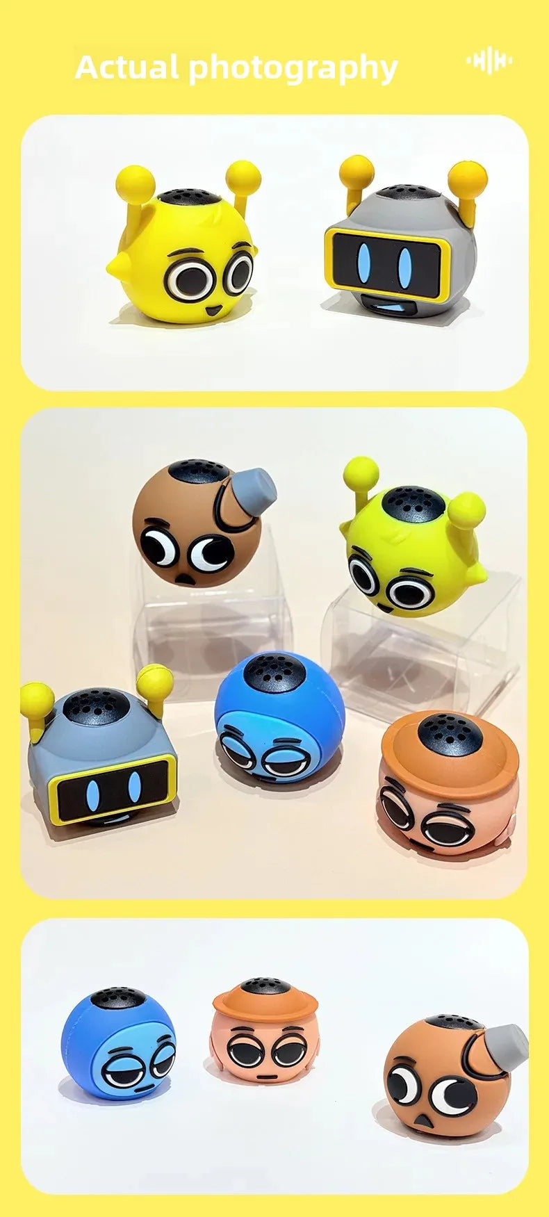 Nuevo altavoz de juego de dibujos animados de Anime Sprunki, decoraciones de sonido de escritorio, altavoz inalámbrico exprés, caja de sonido, regalo para niños y niñas-MovilExpressShop