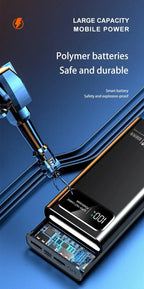 OnePlus 200000mAh pantalla Digital LED banco de energía de alta capacidad 120W carga súper rápida batería externa portátil-MovilExpressShop