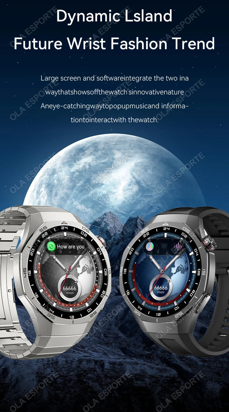 Reloj inteligente GT5 Pro, reloj deportivo GPS para hombres y mujeres, pantalla táctil AMOLED, llamadas telefónicas Bluetooth, reloj inteligente de pulsera resistente al agua para Fitness