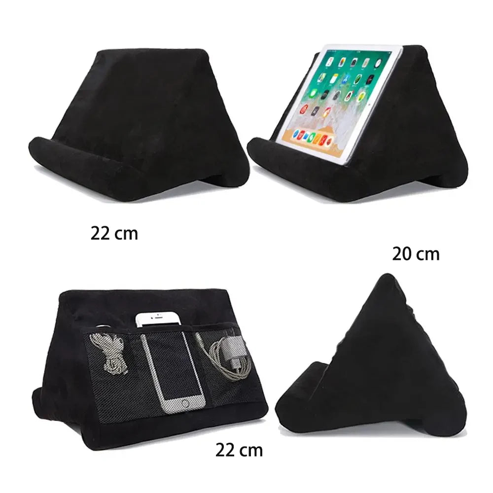 Soporte para tableta con almohada de esponja para IPad, Samsung, Huawei, Xiaomi, soporte para tableta, soporte para teléfono móvil, almohada, soporte de lectura multiángulo