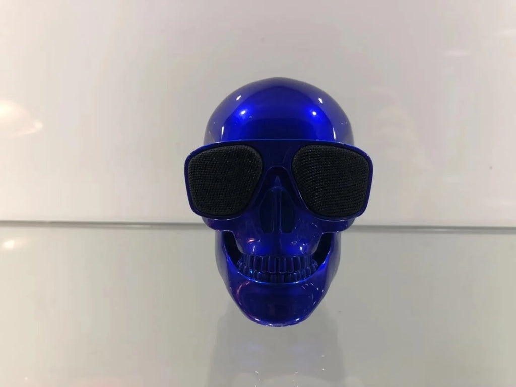 Altavoces portátiles Mini Calavera, inalámbricos por Bluetooth, con dibujos animados de huesos, cabeza fantasma pequeña, Compatible con música estéreo de 5W Hd-MovilExpressShop