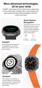 2025 nuevo reloj DT 7 Ultra reloj inteligente hombres 32GB memoria vídeo GPS NFC 47mm AMOLED Fitness rastreador deportivo salud relojes inteligentes mujeres