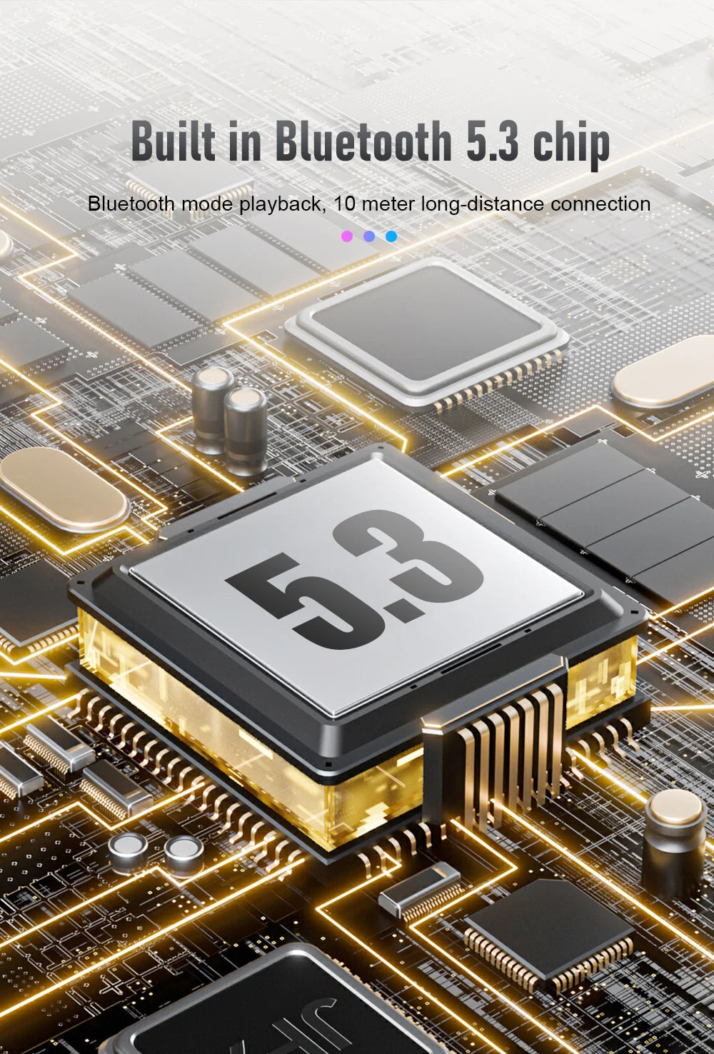 Altavoz de Audio de inducción inalámbrico 4 en 1 con Bluetooth magnético portátil, soporte Universal para teléfono, soportes de rotación con LED para exteriores-MovilExpressShop