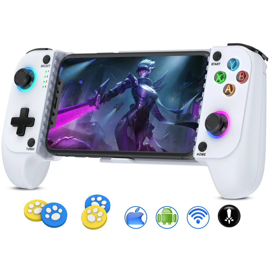 BEBONCOOL MC103 Gamepad tipo C controlador de teléfono móvil efecto Hall mango de estiramiento Joystick Android Ps juego en la nube personalizado-MovilExpressShop