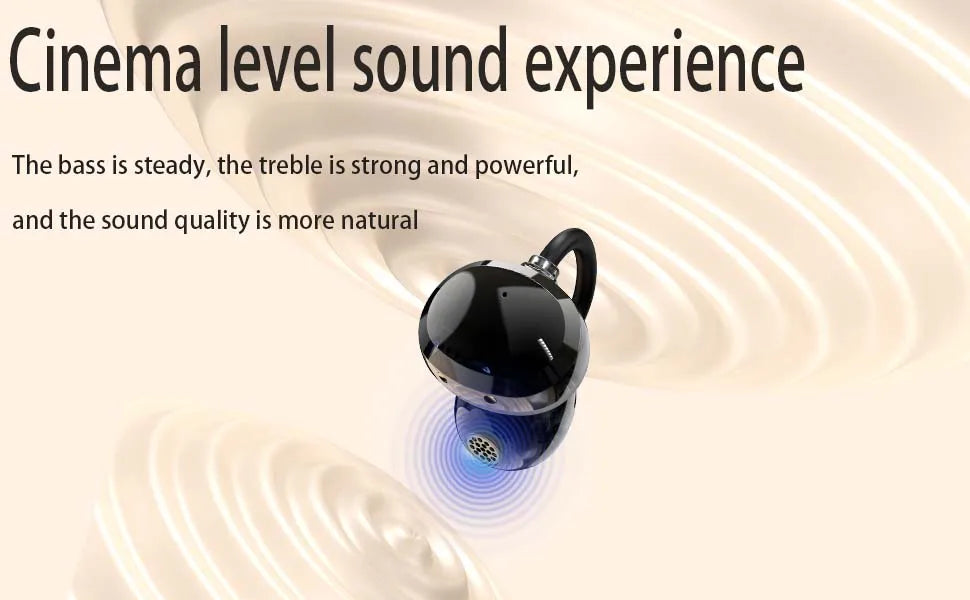 Auriculares con traducción AI en tiempo Real, auriculares con traductor de 144 idiomas, Bluetooth inalámbrico de oreja abierta 40H, auriculares con traducción