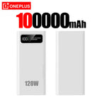 OnePlus 200000mAh pantalla Digital LED banco de energía de alta capacidad 120W carga súper rápida batería externa portátil-MovilExpressShop