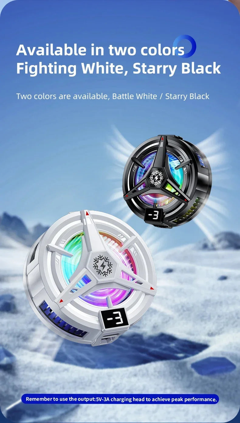 Nuevo TL07 Semiconductor móvil magnético/clip trasero PUBG enfriador 5V/3A ventilador de refrigeración por congelación radiador con pantalla Digital de temperatura-MovilExpressShop