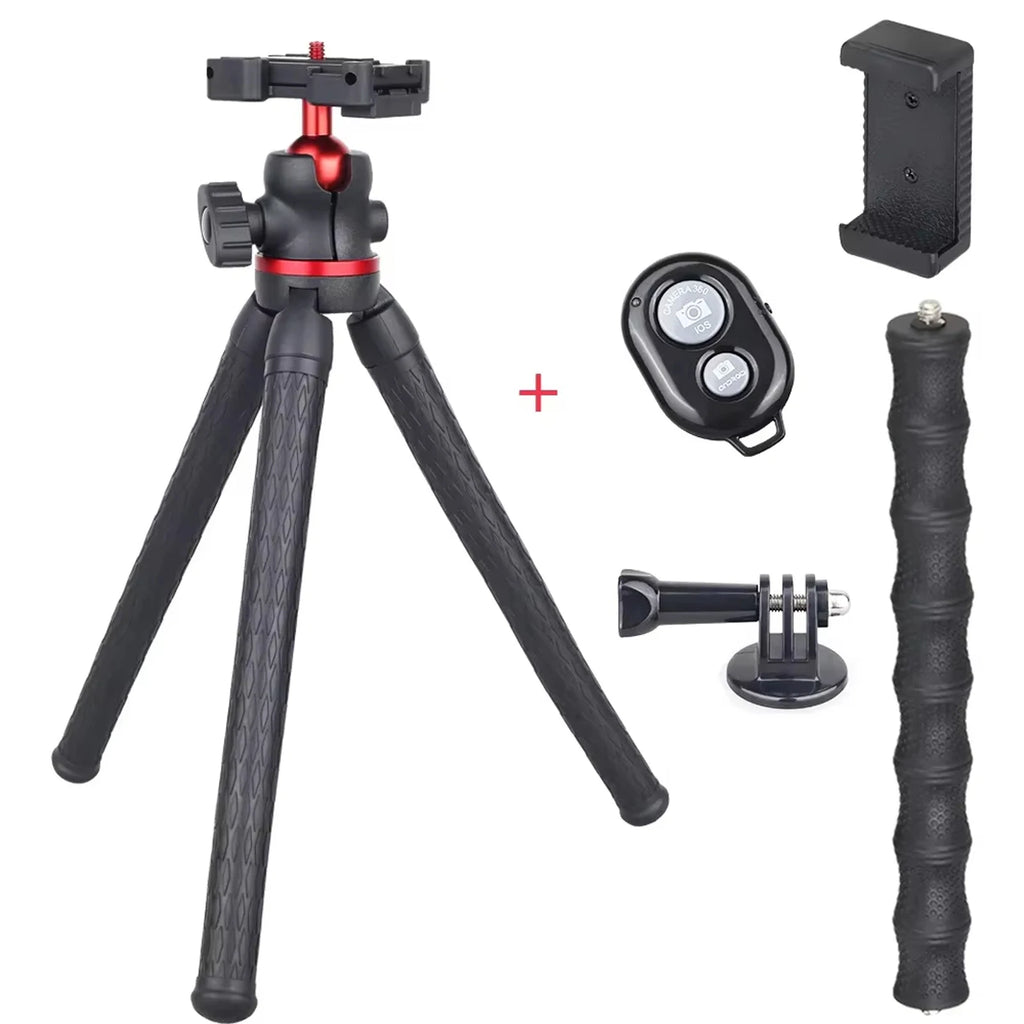 WEYLLAN DT45 Mini trípode de escritorio Control remoto carga máxima 2kg soporte portátil para cámara GoPro iPhone Xiaomi Huawei-MovilExpressShop