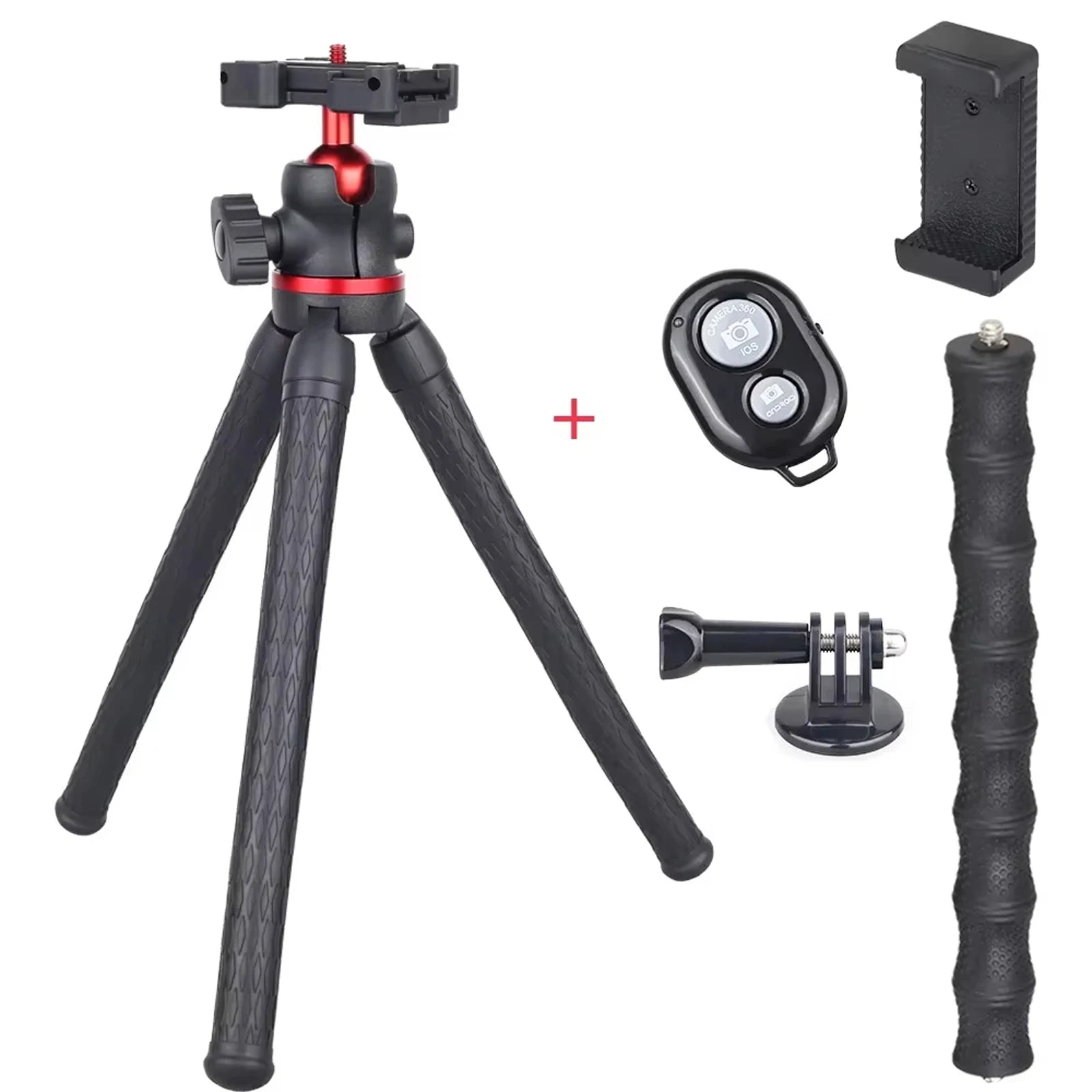 WEYLLAN DT45 Mini trípode de escritorio Control remoto carga máxima 2kg soporte portátil para cámara GoPro iPhone Xiaomi Huawei-MovilExpressShop