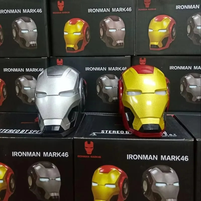 Marvel Los Vengadores Spiderman Iron Man Dibujos animados creativos Mini subwoofer Altavoz Bluetooth Personalizado Anime Película Audio Regalo