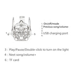 Altavoz inalámbrico con Bluetooth, dispositivo multifuncional para exteriores, transformador Optimus Prime, tarjeta TF, Radio FM, Subwoofer, regalo para ordenador