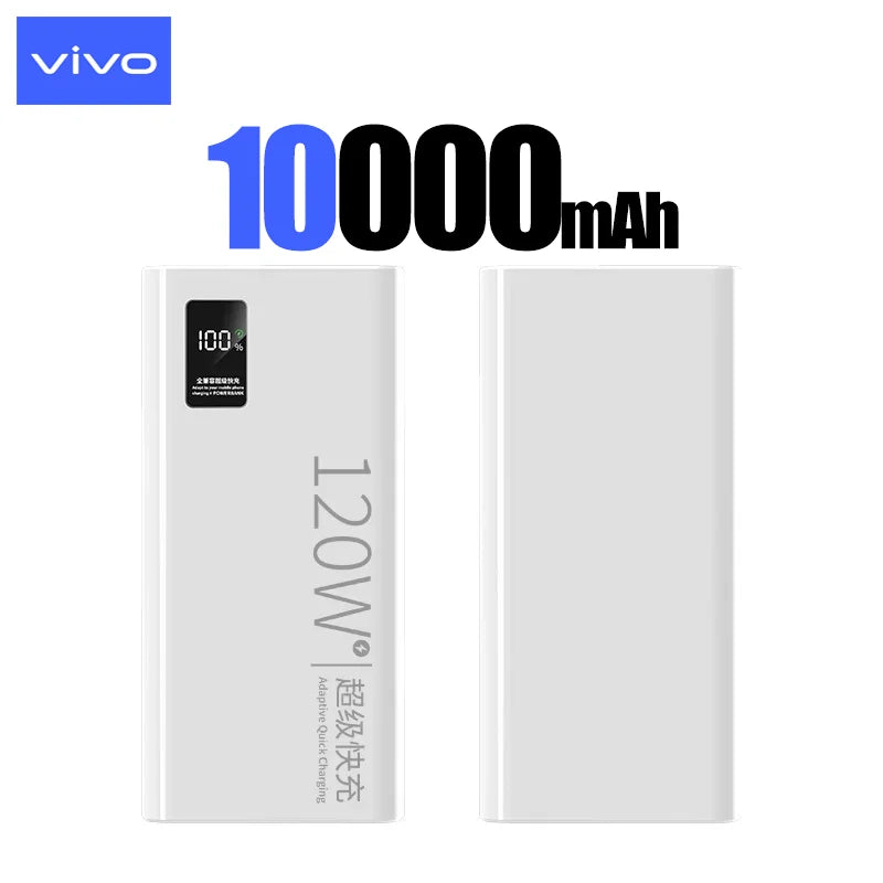 VIVO 120W Power Bank 50000mAh alta capacidad carga rápida Powerbank cargador de batería portátil para iPhone Samsung Huawei etc...-MovilExpressShop
