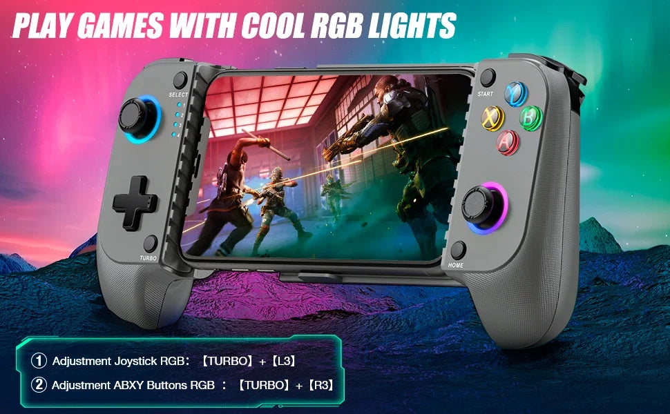 BEBONCOOL MC103 Gamepad tipo C controlador de teléfono móvil efecto Hall mango de estiramiento Joystick Android Ps juego en la nube personalizado-MovilExpressShop