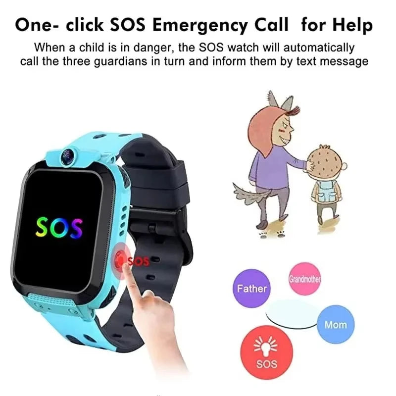 Xiaomi niños 5G reloj inteligente SOS ubicación GPS tarjeta Sim llamada niño reloj inteligente cámara impermeable niños niñas regalo para IOS Android