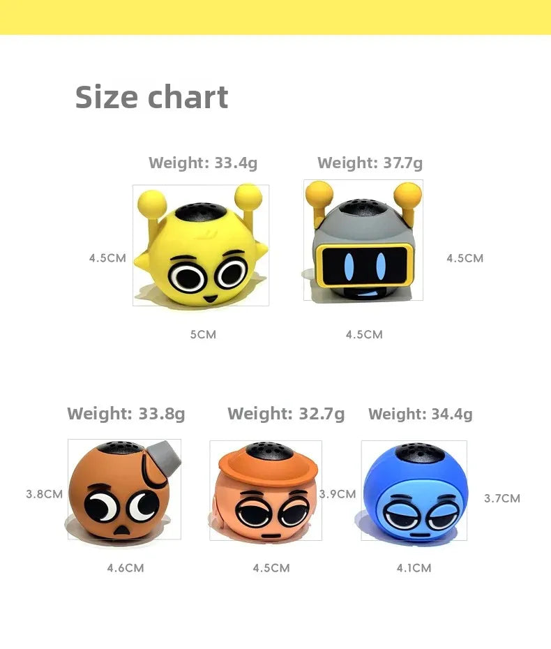 Nuevo altavoz de juego de dibujos animados de Anime Sprunki, decoraciones de sonido de escritorio, altavoz inalámbrico exprés, caja de sonido, regalo para niños y niñas-MovilExpressShop