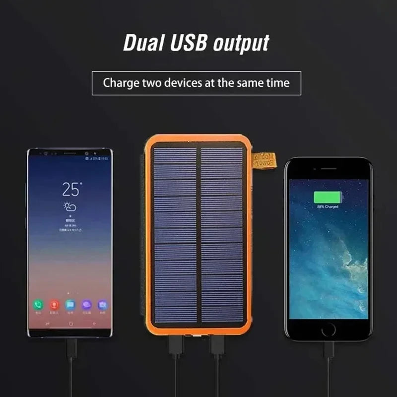 Xiaomi Solar Power Bank 20000mAh con 4 paneles solares cargador inalámbrico Powerbank para iPhone 15 Huawei Xiaomi Samsung Poverbank caliente-MovilExpressShop
