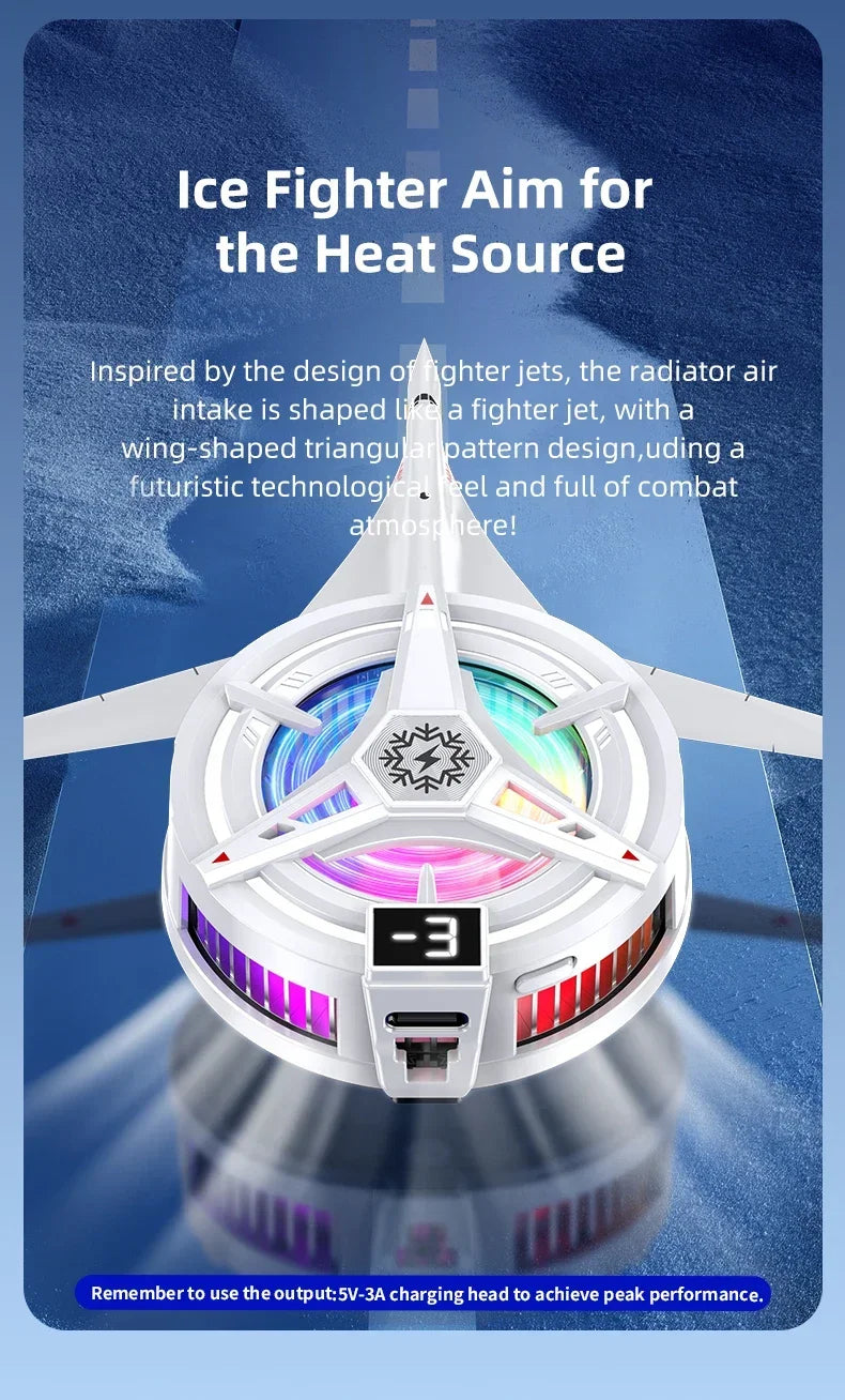 Nuevo TL07 Semiconductor móvil magnético/clip trasero PUBG enfriador 5V/3A ventilador de refrigeración por congelación radiador con pantalla Digital de temperatura-MovilExpressShop