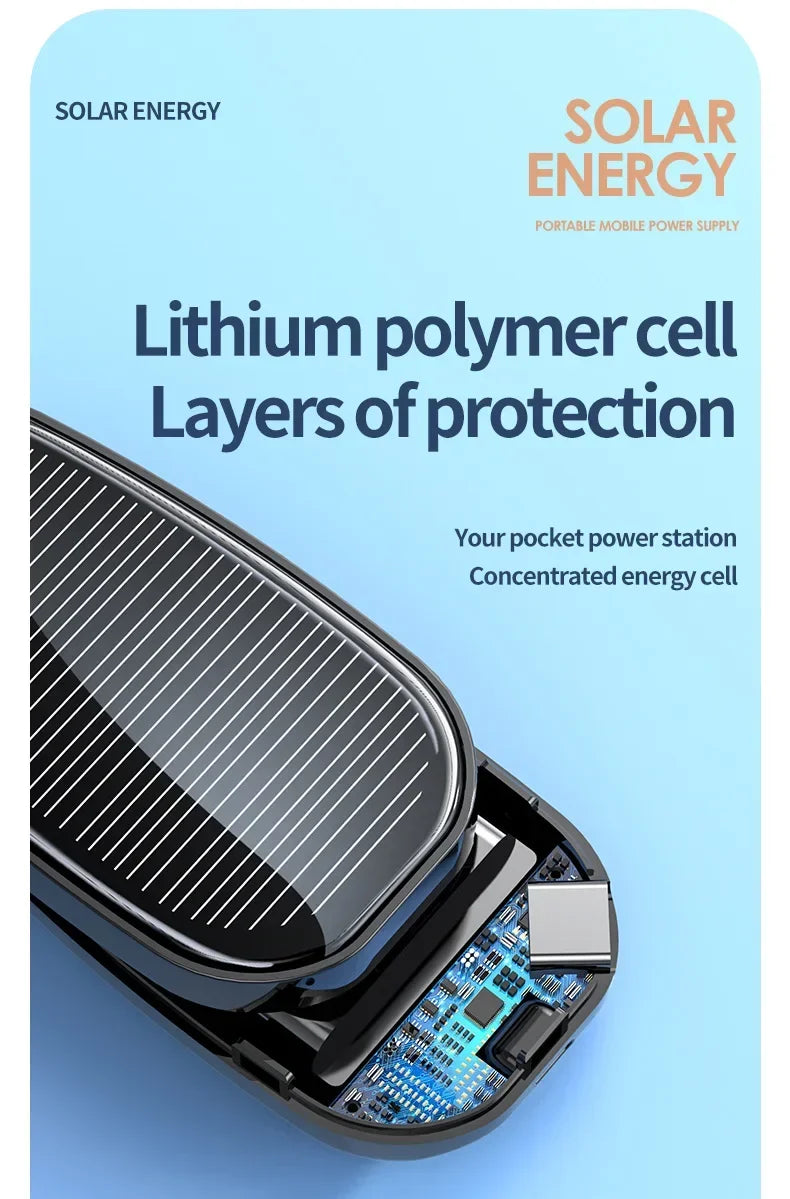 Mini llavero Pwerbank nuevo banco de energía Solar-MovilExpressShop