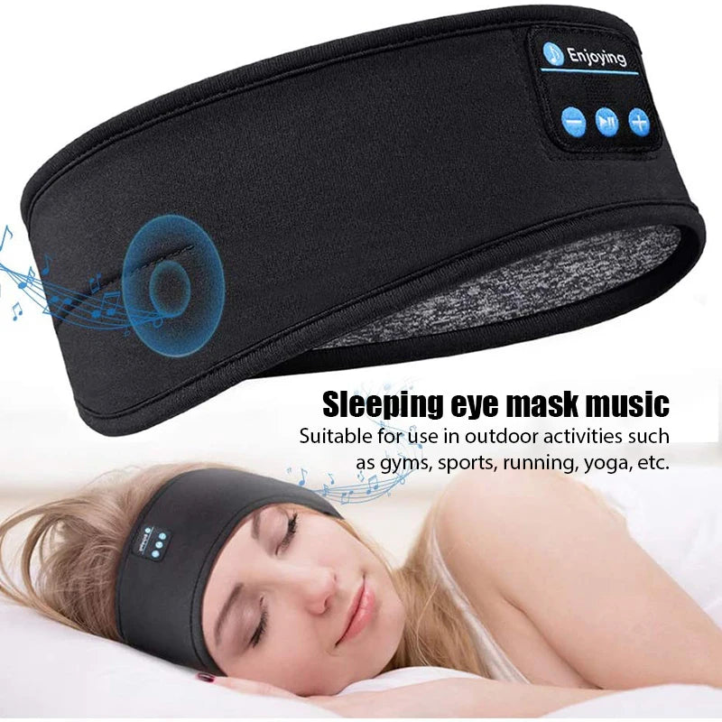 Auriculares inalámbricos para dormir, diadema deportiva, máscara de ojos para dormir, auriculares de viaje-MovilExpressShop