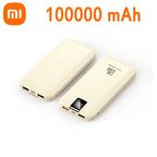 Batería de carga súper rápida Xiaomi 120W 200000 Banco de energía mAh 100000 Pantalla digital cuadrada portátil liviana de alta capacidad mAh-MovilExpressShop