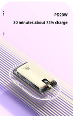 Batería de carga súper rápida Xiaomi 120W 200000 Banco de energía mAh 100000 Pantalla digital cuadrada portátil liviana de alta capacidad mAh-MovilExpressShop