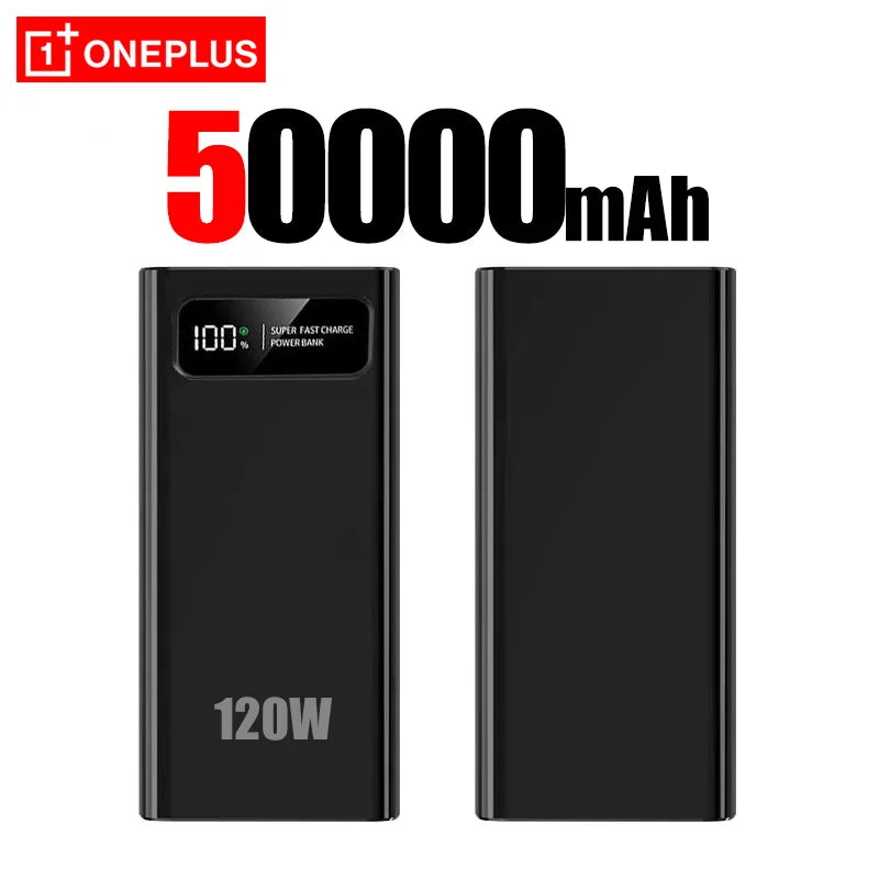 OnePlus 200000mAh pantalla Digital LED banco de energía de alta capacidad 120W carga súper rápida batería externa portátil-MovilExpressShop